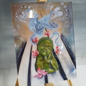 Green Buddha Acrylglas